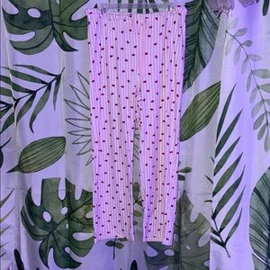 Pink lips pj pants
